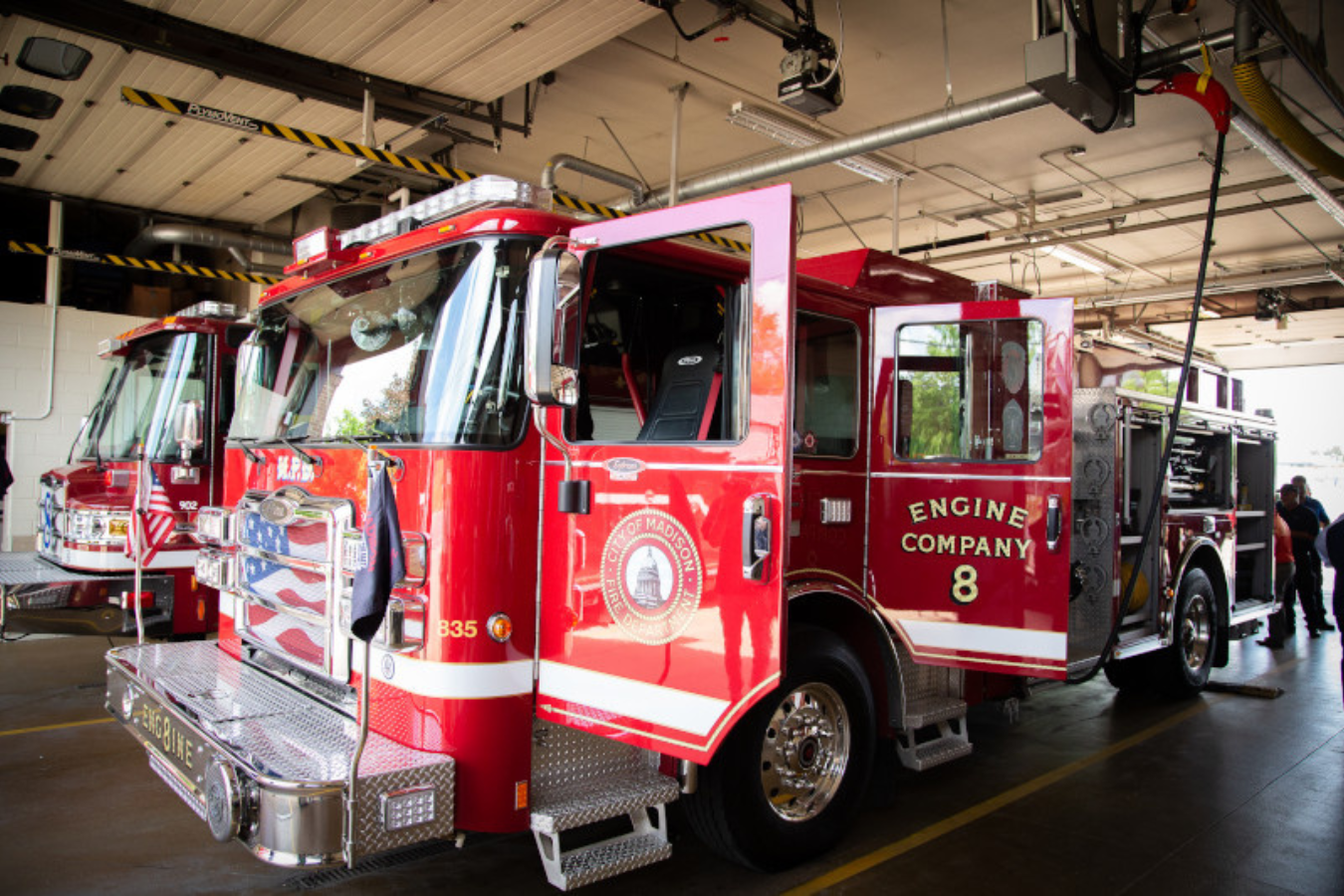 MGE Partners With the City of Madison to Support Electric Fire Truck ...